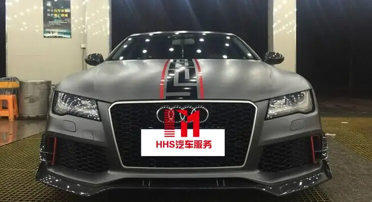 Высококачественный передний бампер из углеродного волокна спойлер для Audi A5 A6 A4 RS4