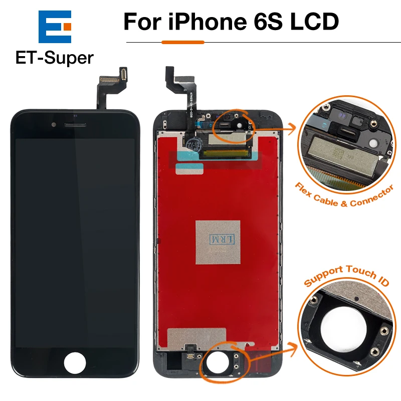 10 шт./лот высококачественный ЖК дисплей для iPhone 6S OEM 3D сенсорный экран дигитайзер