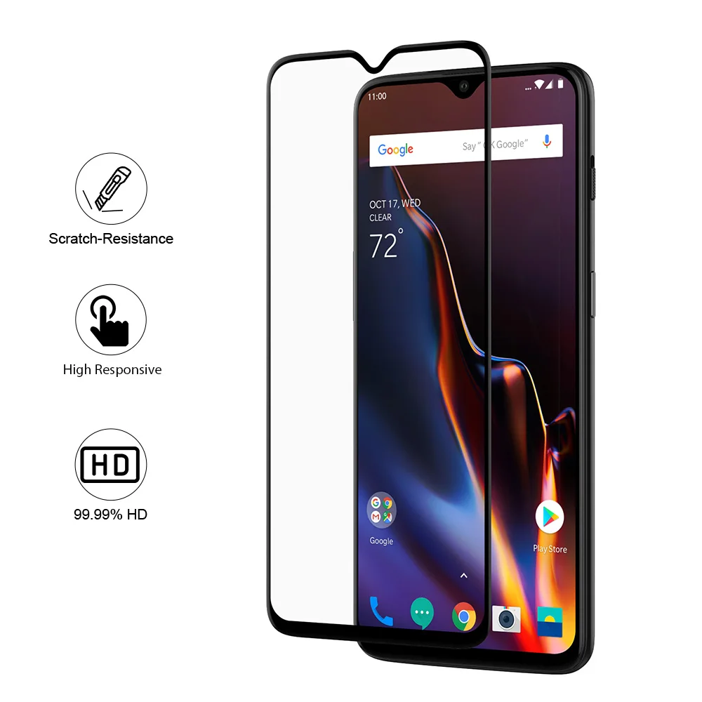 2 шт. защитная пленка для экрана Oneplus 6 T|Защитные стёкла и плёнки телефонов| |