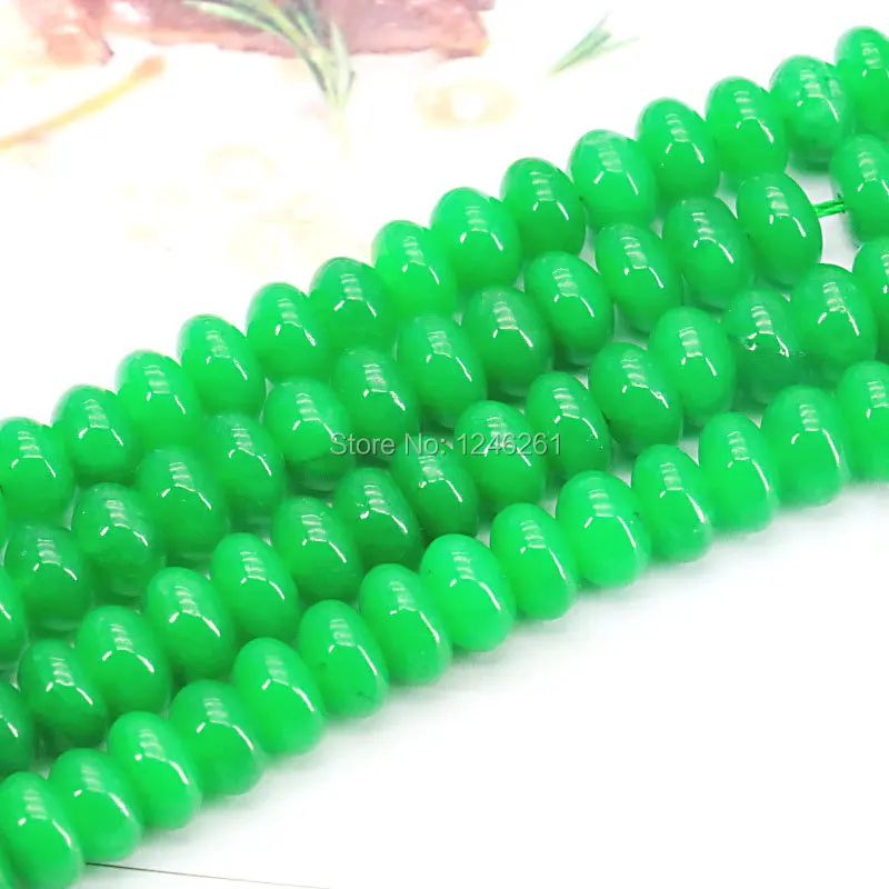 5x8мм аксессуары Авантюрин-зеленые свободные бусы из халцедона Abacus натуральный