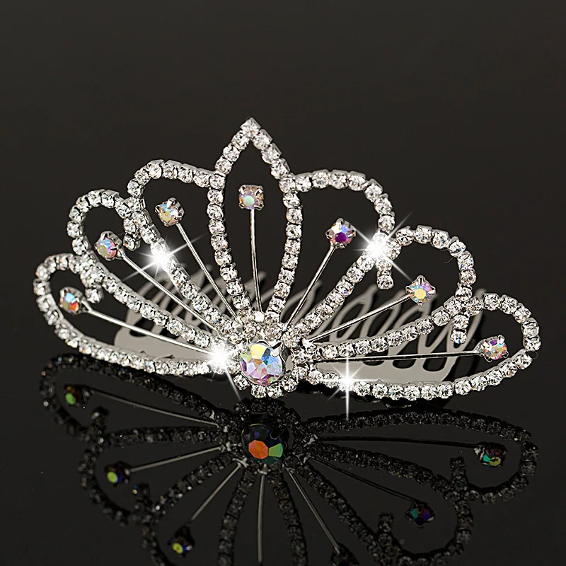 YFJEWE Модный женский кристалл элегантный серебристый цвет Свадебный гребень для