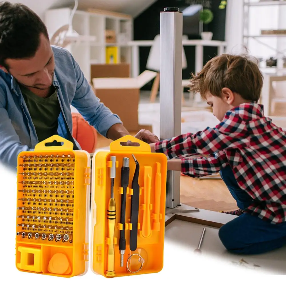 Screwdriver Set 110 In 1 Sets Multi-function Computer PC Mobile Phone Cellphone Digital Electronic Device Repair Home Tools Bit |