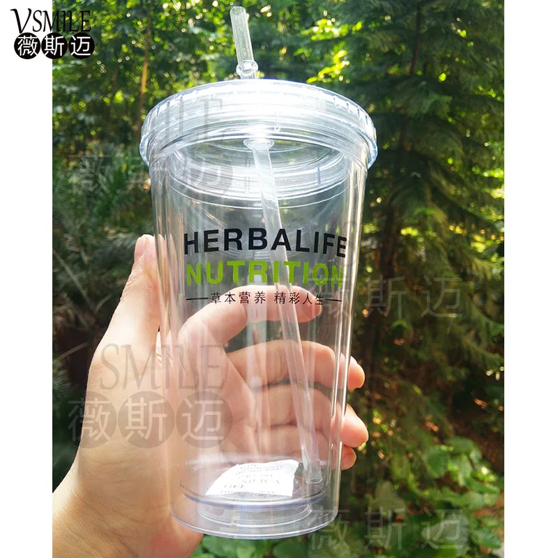 Herbalife Nutrition 520 мл высокое качество без БФА соломенный тип молочный коктейльный сок