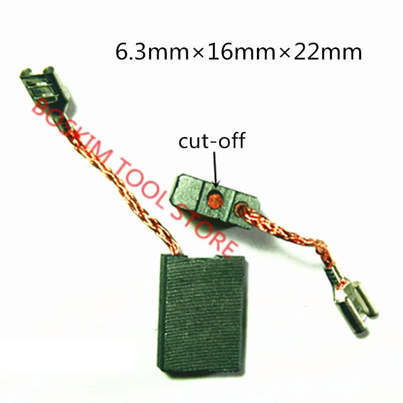 Сменные карбоновые щетки 22 мм x 16 6 для Bosch 180 230 E64|carbon brushes|carbon brushes replacementfor bosch |