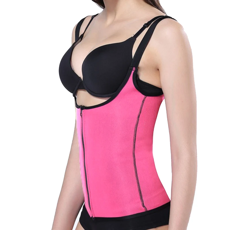 Женский тренировочный корсет для талии пояс Регулируемый жилет на молнии