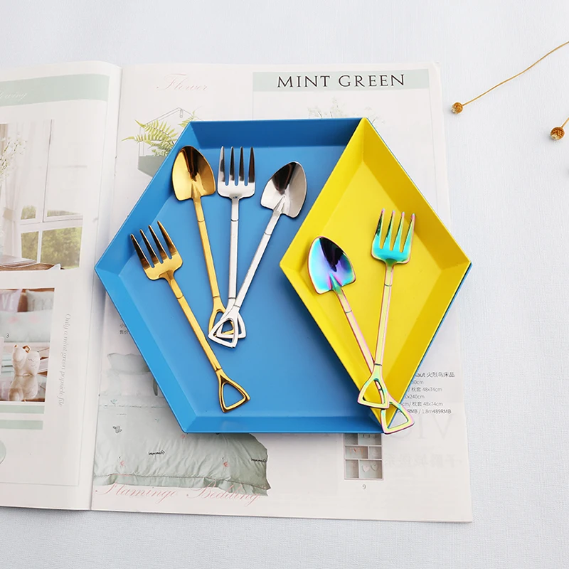 FHEAL лопата из нержавеющей стали форма ложка и фруктовая вилка Творческий Mnin