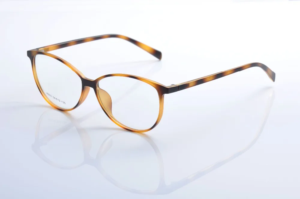 Новые стильные ретро овальные очки оправа прозрачные линзы леопардовые TR90