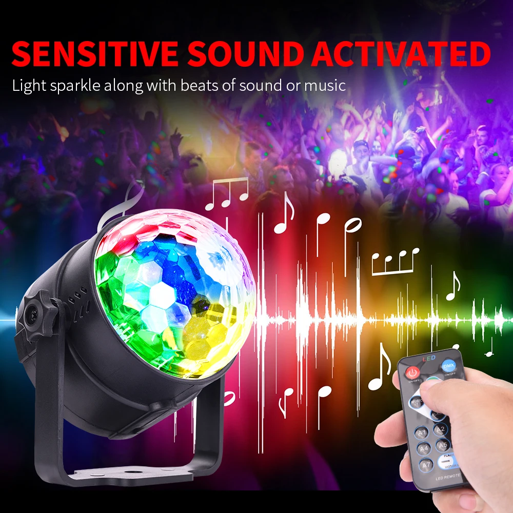Светодиодный светильник MICTUNING модернизированный шар для дискотеки 6 Вт