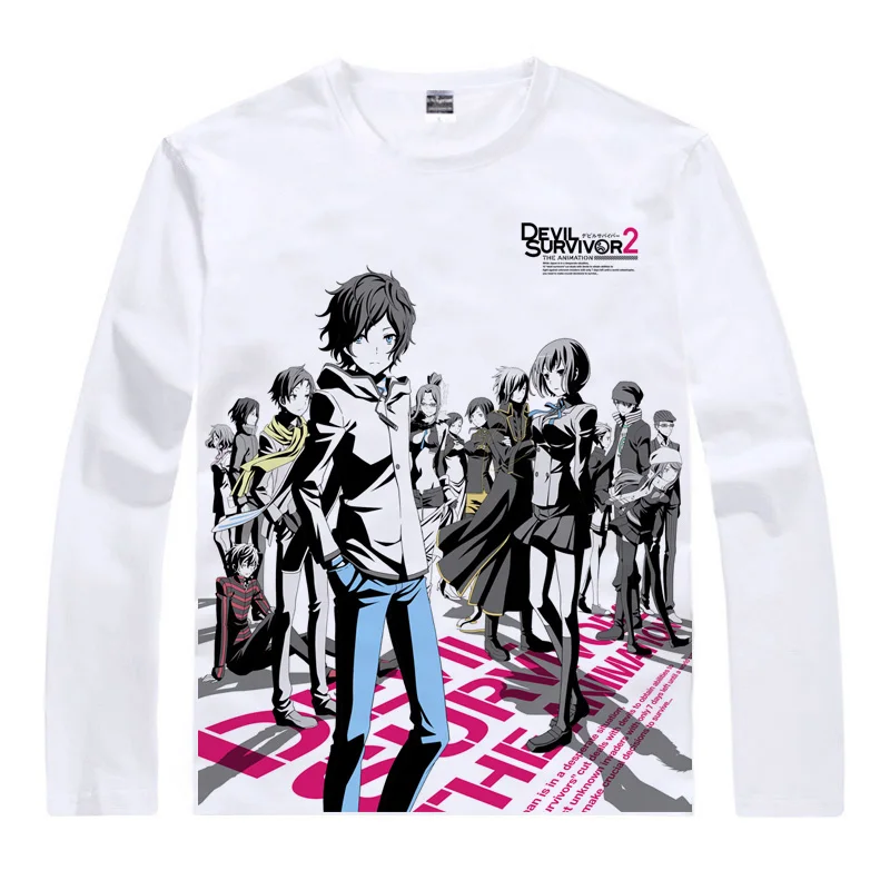 Аниме рубашка Coolprint Persona футболки мульти стиль с длинным рукавом Shin Megami Tensei дьявол