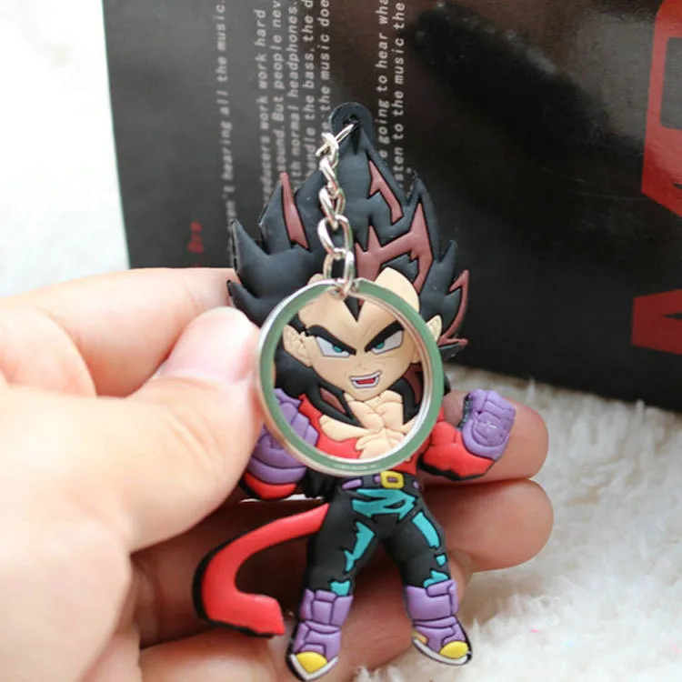 Аниме Dragon Ball брелок "Обезьяна" Сон Гоку Супер Саян силиконовая трубка для водяного охлаждения Брелок фигурка кулон брелок Коллекция игрушка ZKDBF