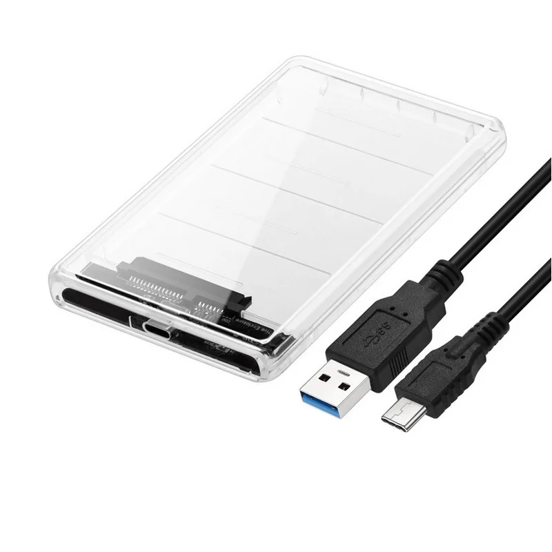 Прозрачный чехол Eunaimee для жесткого диска USB 3 1 UASP Type C на Sata 0 корпус 2 5 дюйма Usbc|hard