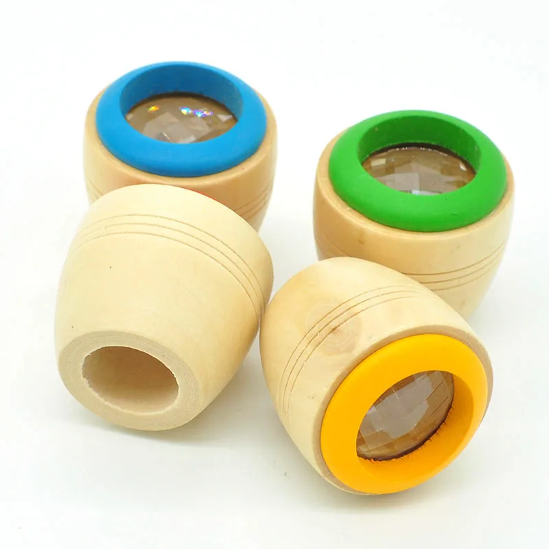 1PC Bee-eye Interesting Effect Magic Kaleidoscope Explore Baby Kids Wooden Toys Preschool Educational toys for boys-10 |