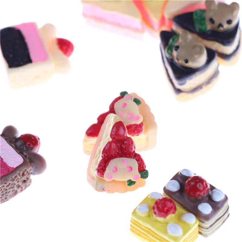 DIY 3D Resin Cake Model Simulation Mini Dollhouse Miniature Food Scene For Kids Kitchen Toys | Игрушки и хобби