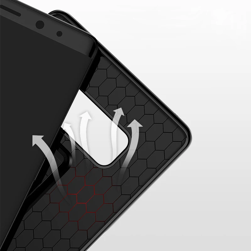 Case For Samsung Note 9 iPhone Xr Cover Soft Carbon Fiber Ring Stand Slim Shockproof Xs Max |