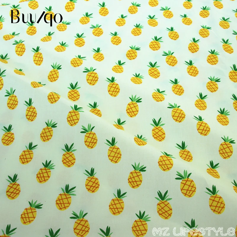 Buulqo фруктовый рай мультяшный узор 100% саржевая хлопковая ткань постельное белье