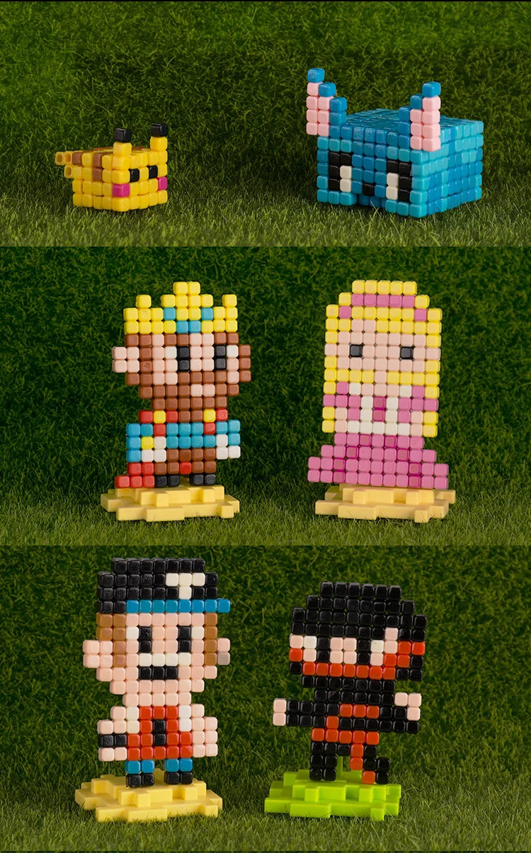 Водопроводная палочка DIY 3D Aquar Pegboard Хама пиксели Волшебные бусины головоломки Развивающие популярные игрушки для детей Рождественский подарок