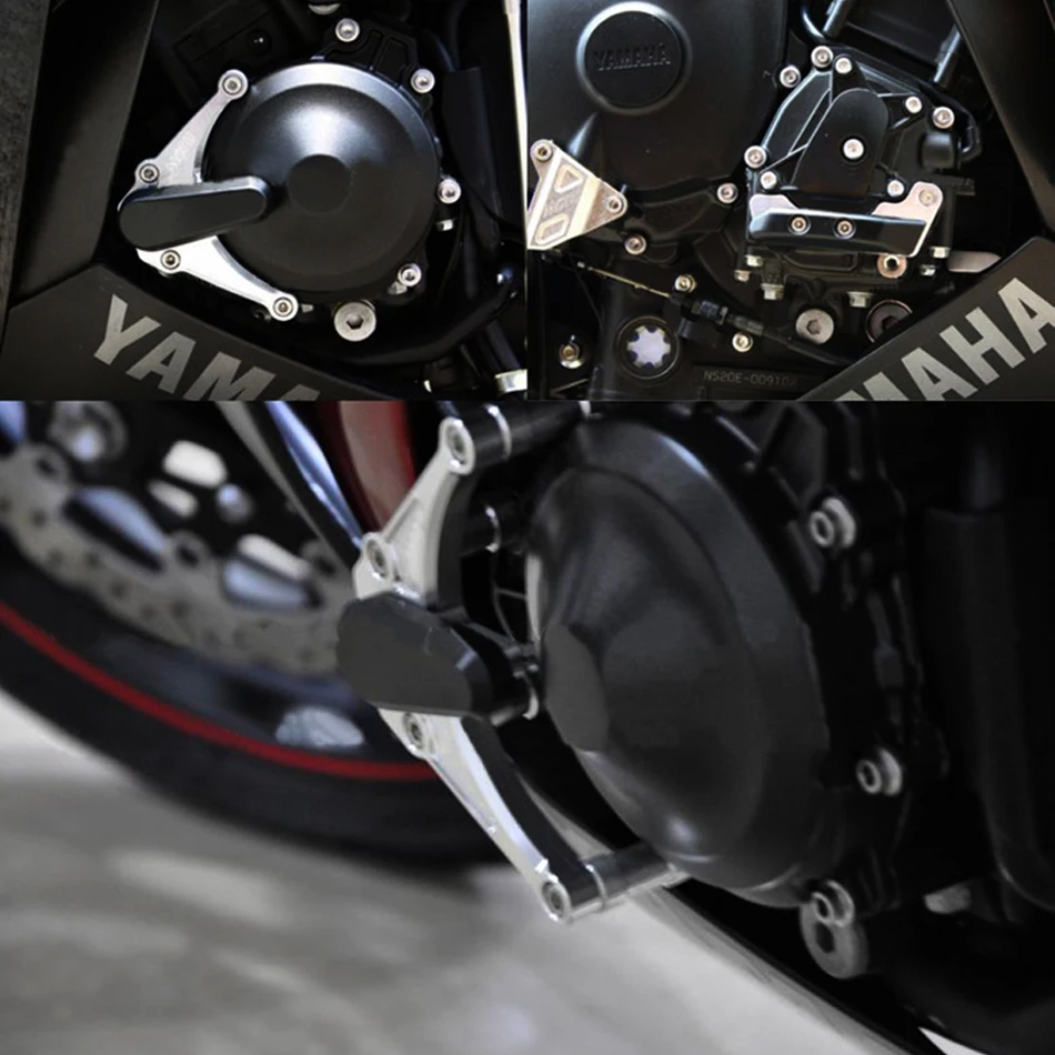Левый и правый двигатель случае ползунок Крушение протектор для YAMAHA YZF R1 YZFR1 2009-2014