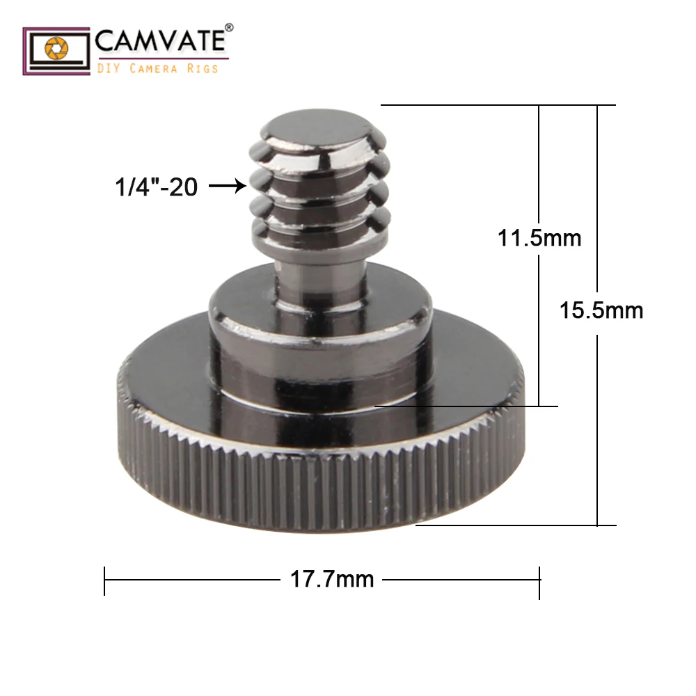 CAMVATE стандартное винт адаптер с наружной резьбой ручной 1/4 &quot 20 до 1/4&quot для