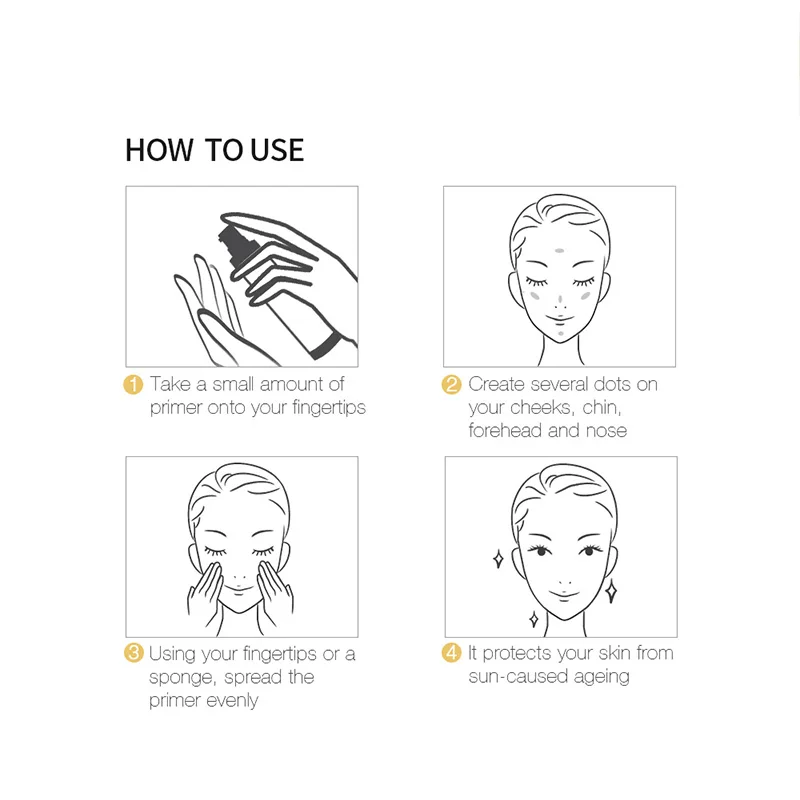 MENOW Brand Make up Gold Primer Gel Cream 28 ml Liquid Foundation Nourish quarantine Moisture Face care Cosmetic whole sale SC15|brand primer|primer