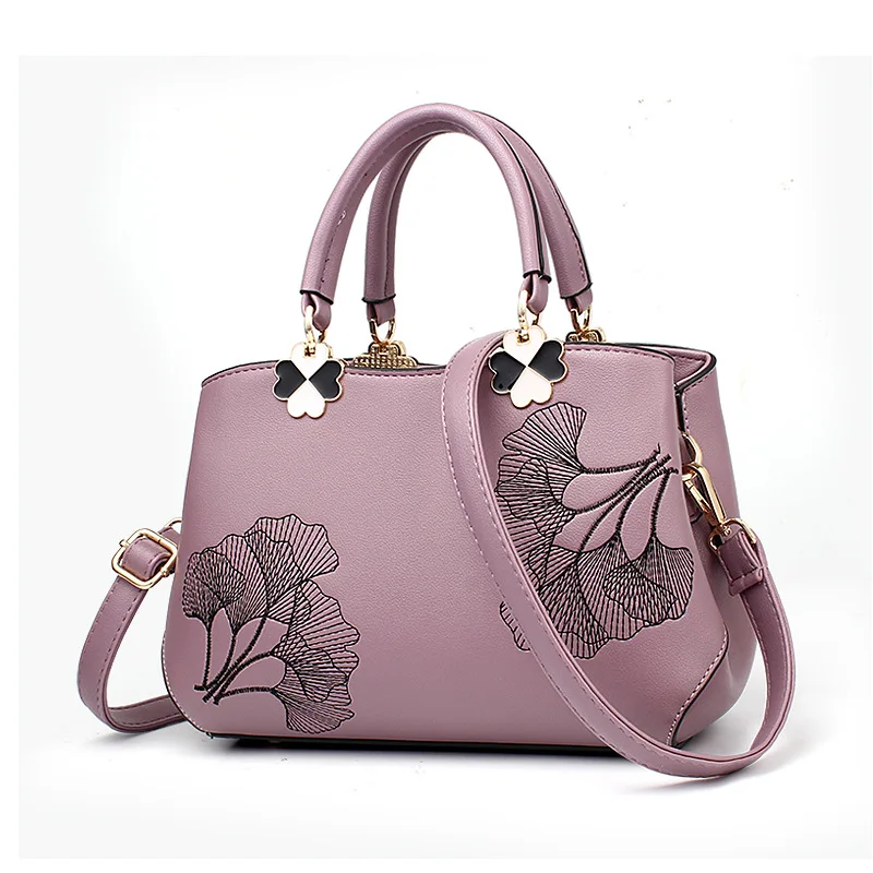 Style 2 pulple Повседневные женские кожаные сумки, роскошные сумки через плечо для женщин, женские кошельки и сумки, женские сумки S88 - Цвет: Style 2 pulple