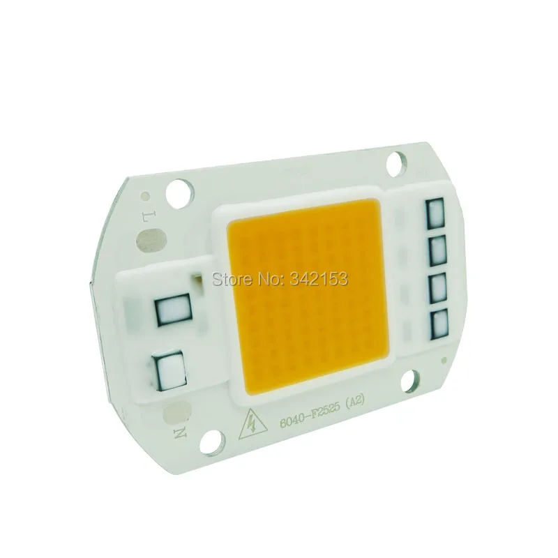 6040 50W AC220V/AC110V COB светодиодные чипы белый 6000 6500K теплый 3000 3200K полный спектр розовый