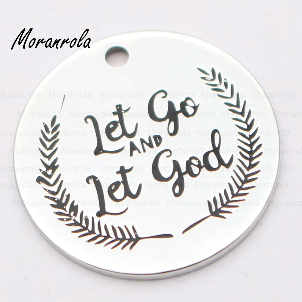 Новинка медное ожерелье arried &quotLet go and let God&quot брелок для ключей христианский Вера