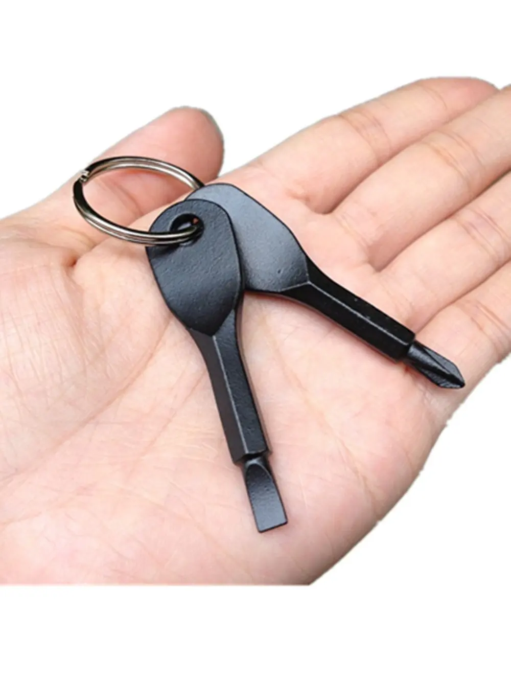 

EDC Tool Outdoor Portable Mini Pocket Tool Portable Flathead Screwdriver and phillips Screwdriver Key Multitools Key Ring