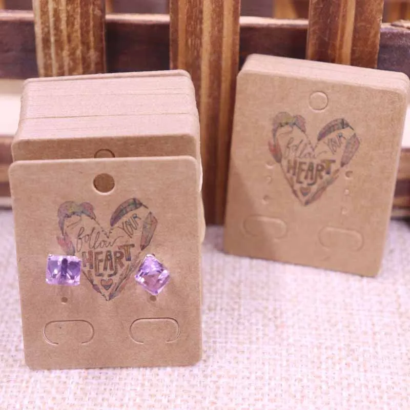 card same as pic 100 шт Новые diy Ювелирные изделия дисплей карты серьги 4x5 см серьги карты подвешенная бирка DIY Сережка-гвоздик Ювелирная карта-упаковка - Цвет: card same as pic