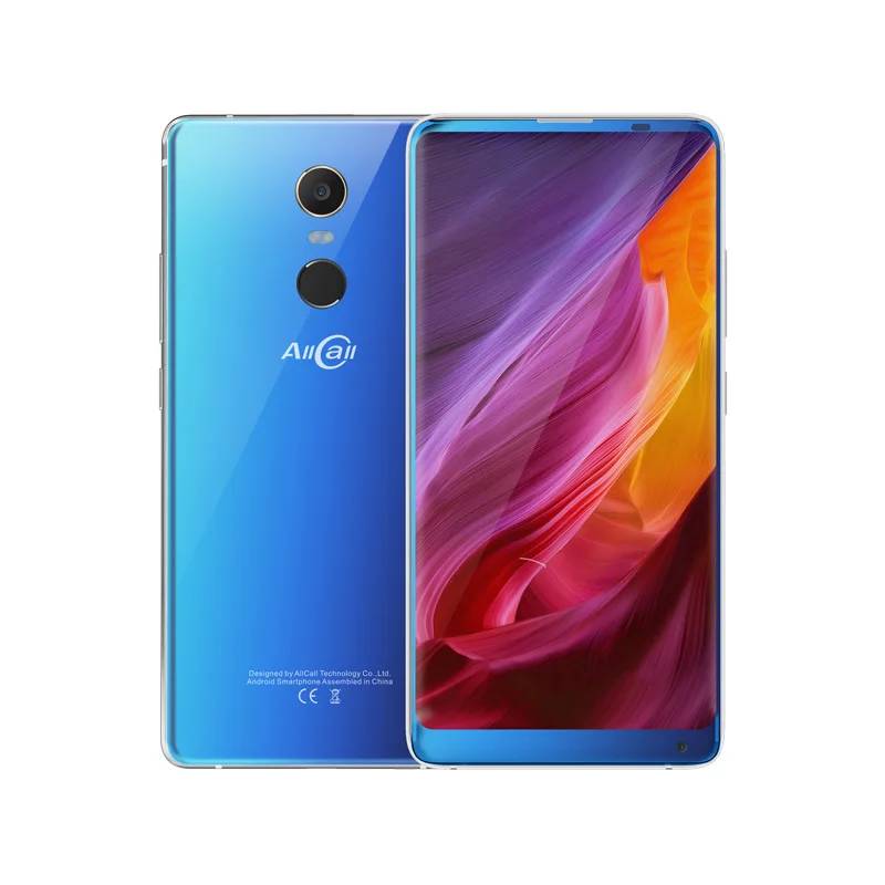 Синий AllCall MIX 2 4G мобильный телефон Helio P23 Восьмиядерный 6 ГБ ОЗУ 64 Гб ПЗУ 18:9 5,99 дюймов FHD+ 16 Мп+ 8 МП беспроводной заряд смартфона - Цвет: Синий