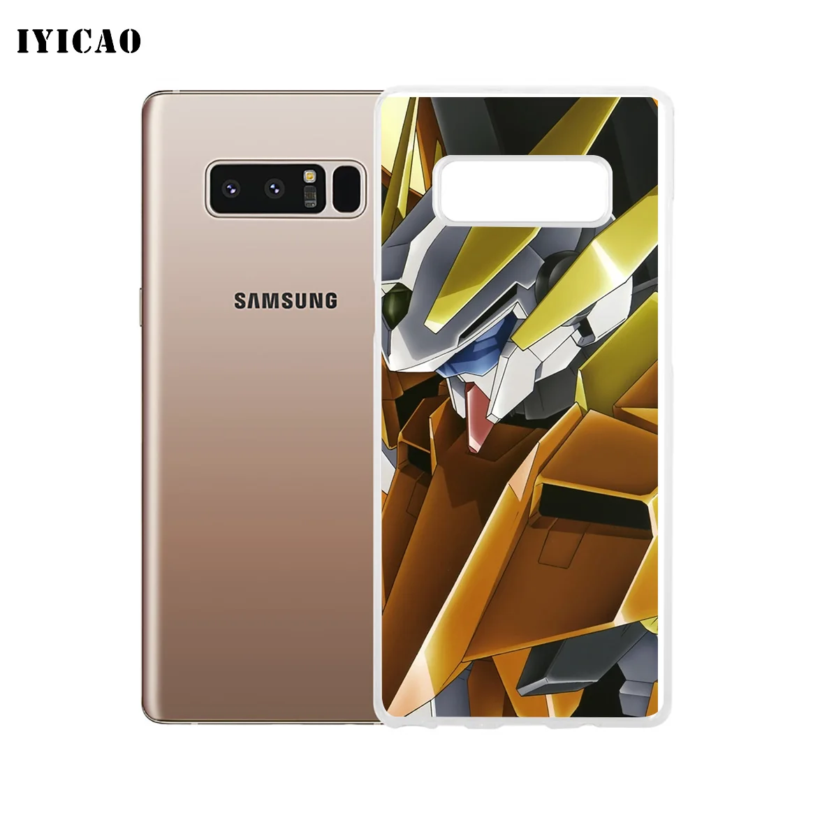 IYICAO Gundam Мягкий силиконовый чехол для телефона Samsung A5 A6 Plus A7 A8 A9 J3 J5 J7 Note 8 9 TPU