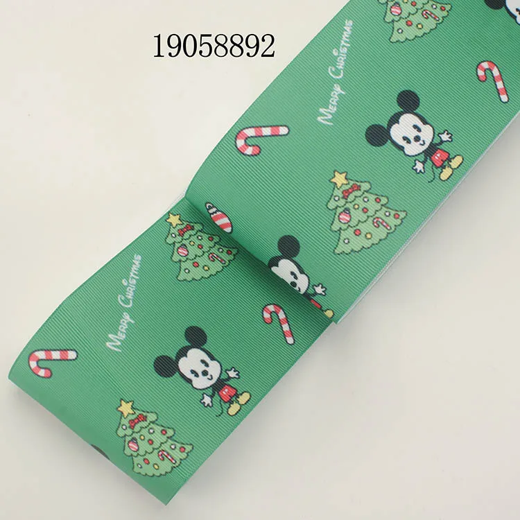 sales" 75 мм милый мультяшный Микки ленты напечатанные grosgrain ленты 19058893