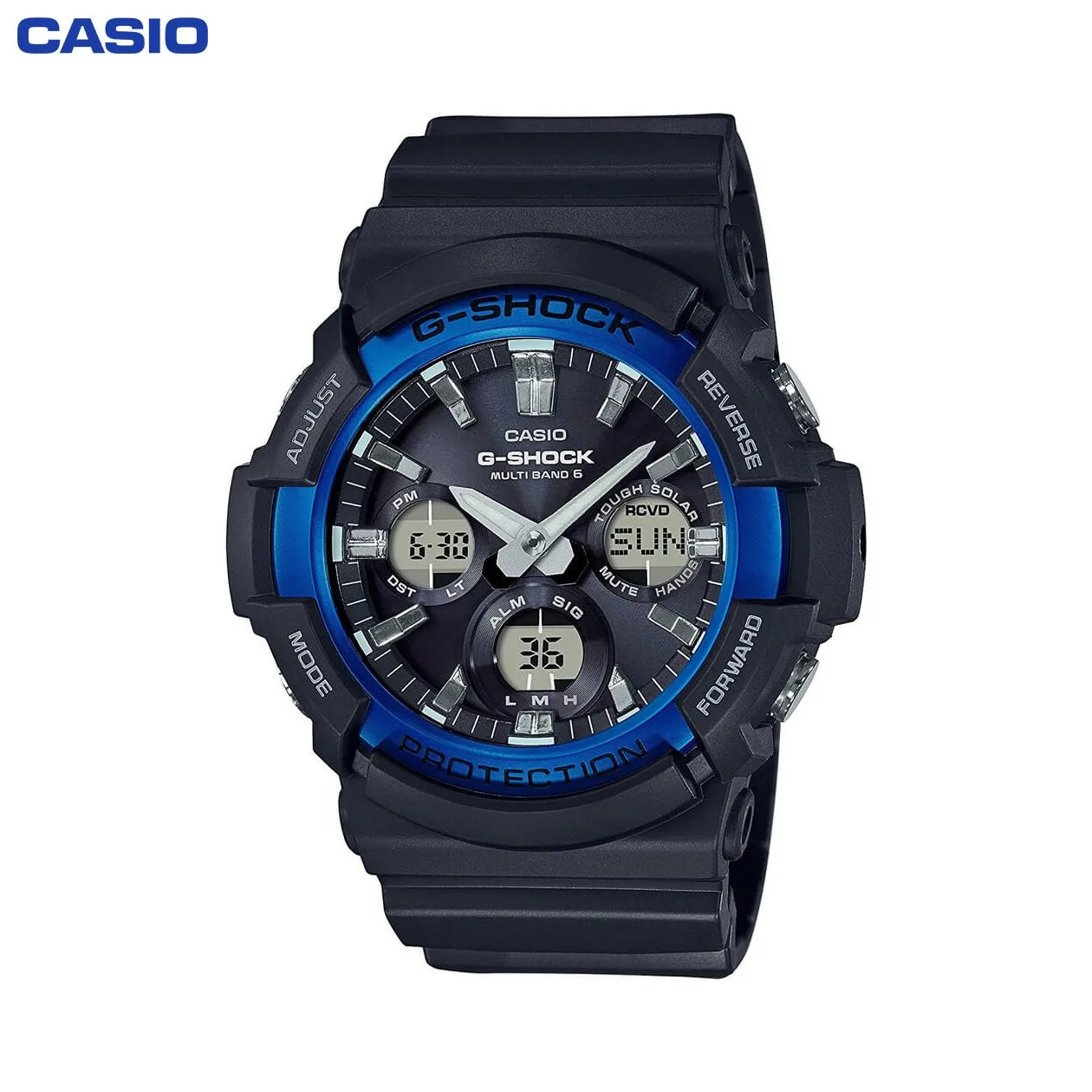 Наручные часы Casio GAW 100B 1A2 мужские кварцевые на пластиковом ремешке|Мужские