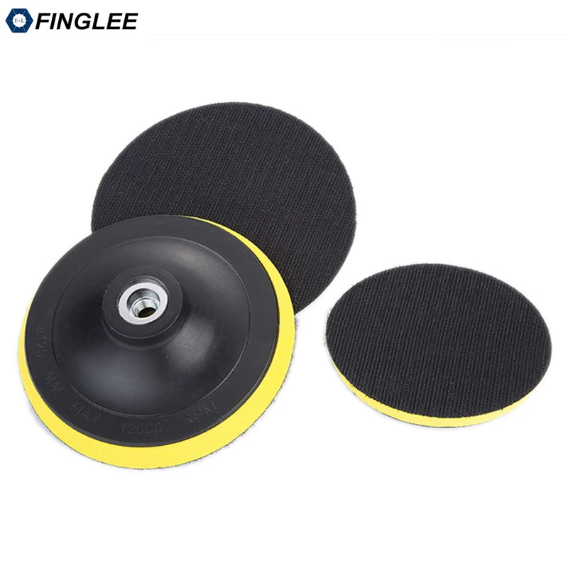 FINGLEE 2 шт. M14 3-дюймовый/4-дюймовый/5-дюймовый угловой шлифовальный диск пластиковый