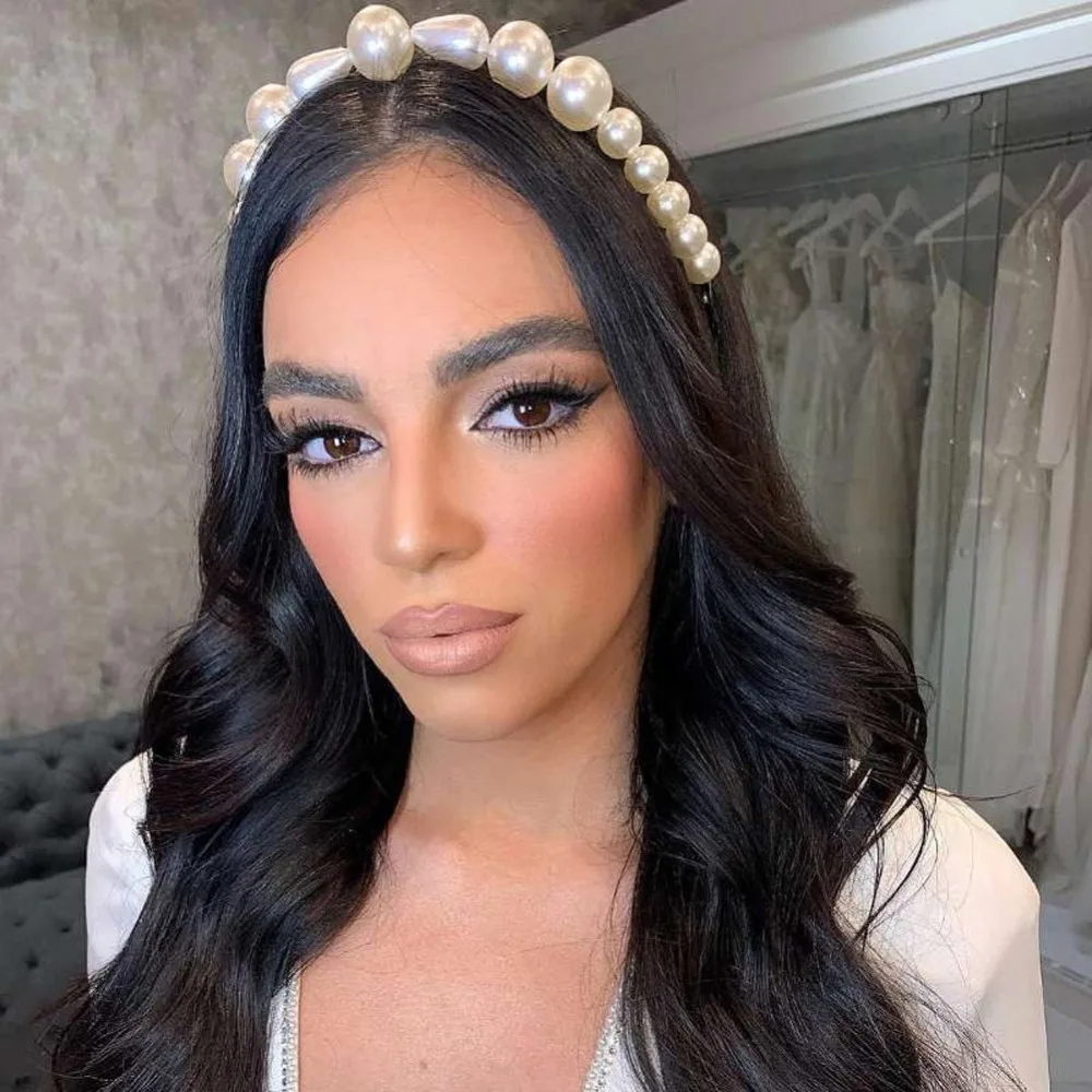 Girlgo, корейская мода, эластичные повязки для волос, аксессуары для волос для женщин, имитация жемчуга, трендовые подарки для невесты, свадебные украшения