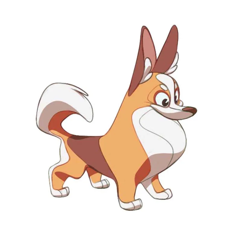 

YJZT 12.1CM*13.9CM An Interesting Dog PVC Cartoon Decal Car Sticker 12-300465