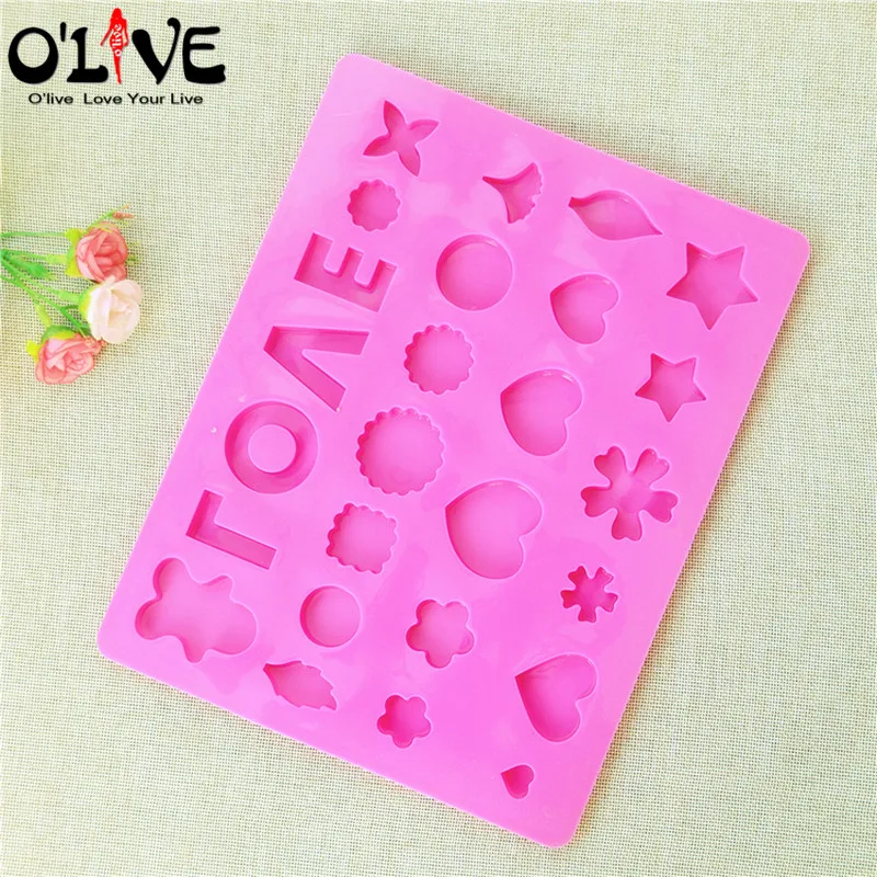 Cake Decoration Tools Love Flower Silicone Mold Fondant Chocolate Soap Making Forms Confectionery Cookie Molds Pastry | Дом и сад