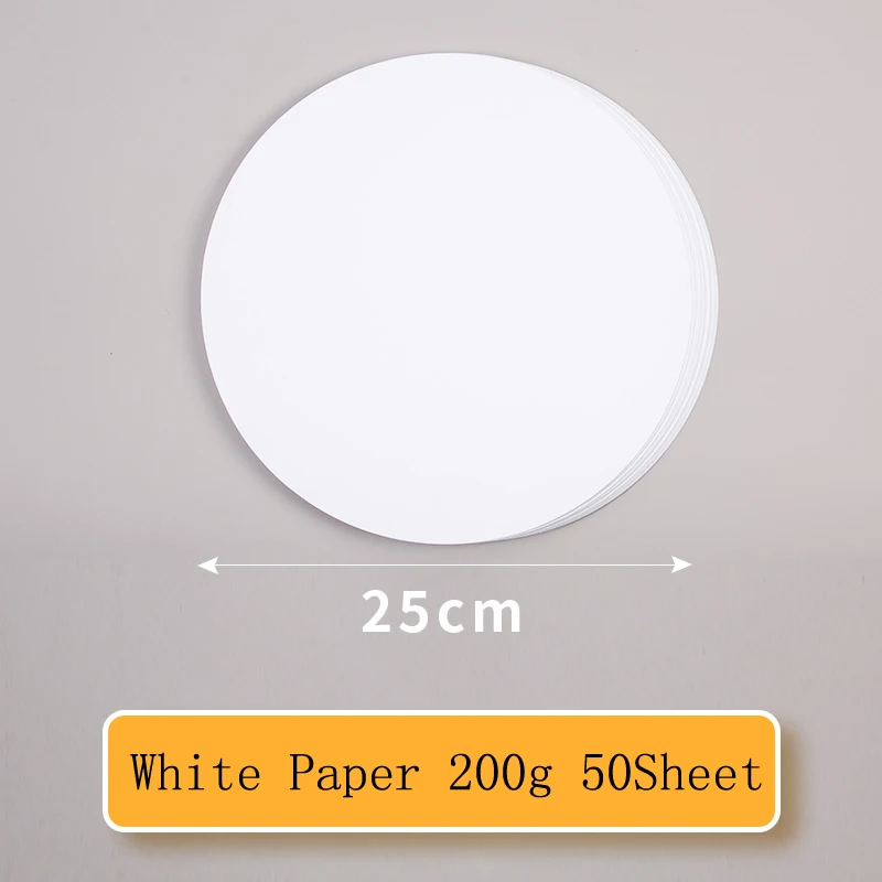 25cm White Paper 50 шт крафт-бумага для эскизов 200/г ручная роспись креативный эскиз бумажная открытка для эскиза рисунок карандаш& Пастель товары для рукоделия - Габаритные размеры: 25cm White Paper