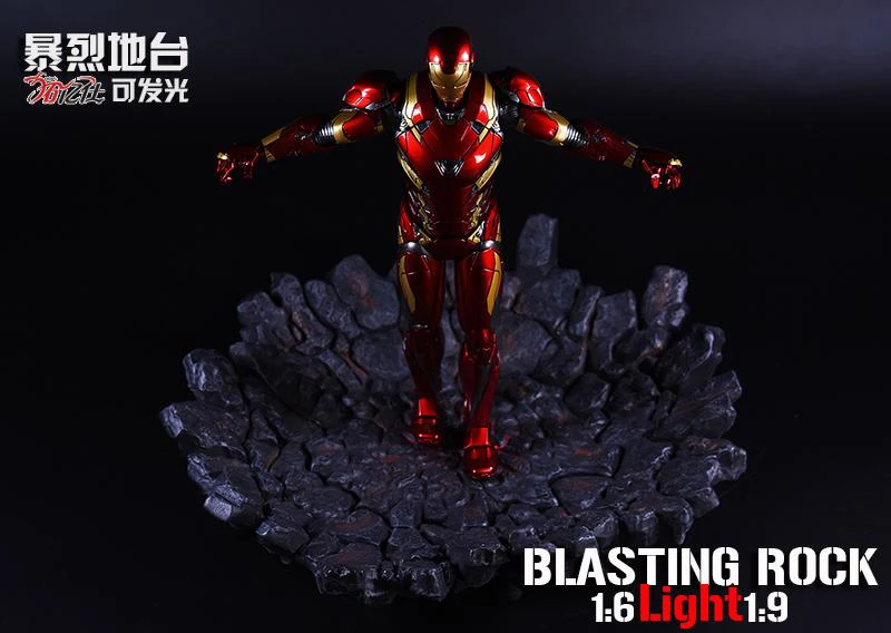 Коллекционные аксессуары для экшн-фигурок 1/6 18DT01 подставка со съемсветильник кой