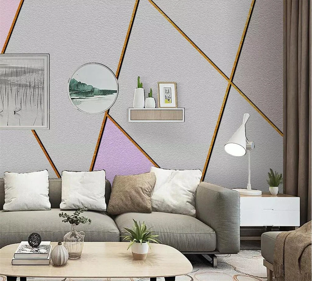 3d обои beibehang на заказ Настенные в скандинавском стиле Простые индивидуальные