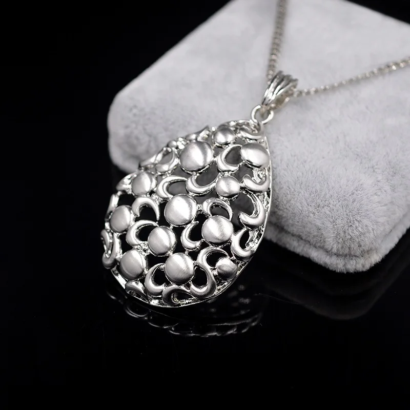 Sunny Jewelry Свадебные Уникальные наборы для женщин ожерелье серьги кулон сплав яйцо