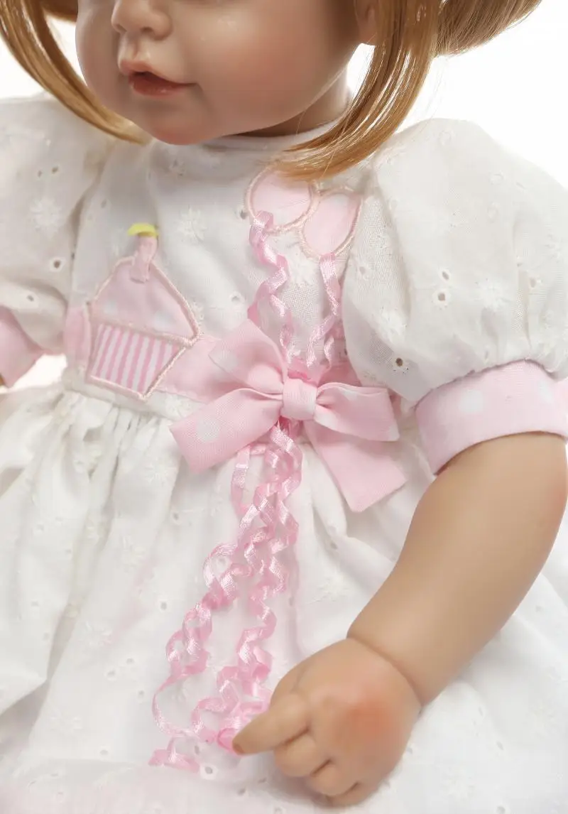 52cm baby reborn Doll Soft Silicone lifelike Reborn Baby toys for 2 year Children doll beauties vinyl newborn hot sale | Игрушки и хобби