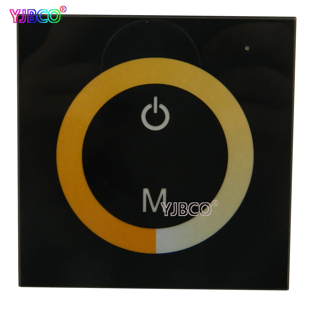 Черная светящаяся Сенсорная панель CCT контроллер цветовой температуры для