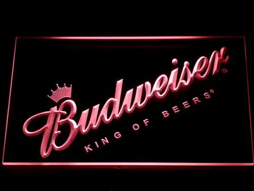 002 Budweiser пивной бар светодиодный неоновый знак с переключателем вкл/выкл 20 + цвета