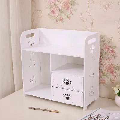 DIY Корея ящик для косметики коробка для хранения косметики макияж Органайзер большой креативный Рабочий стол ванная комната водонепроницаемый стеллаж для хранения комод полка