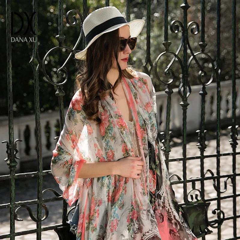 2017 Хиджаб Женский Атлас большой квадратный шарф печатных для женщин шелковый