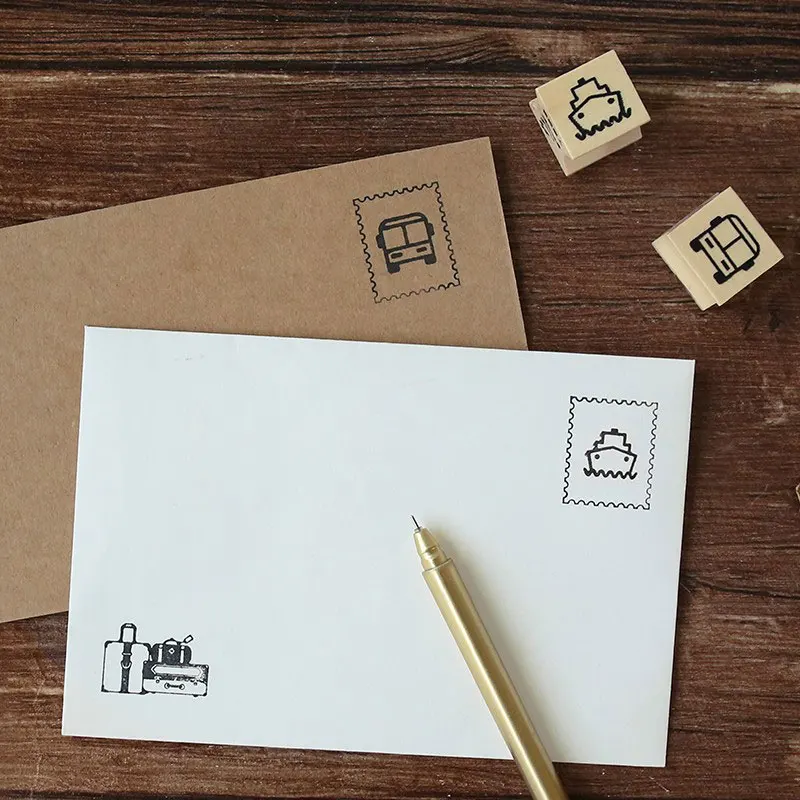 1 шт. серия креативных путешествий деревянный штамп сделай сам ручная наклейка