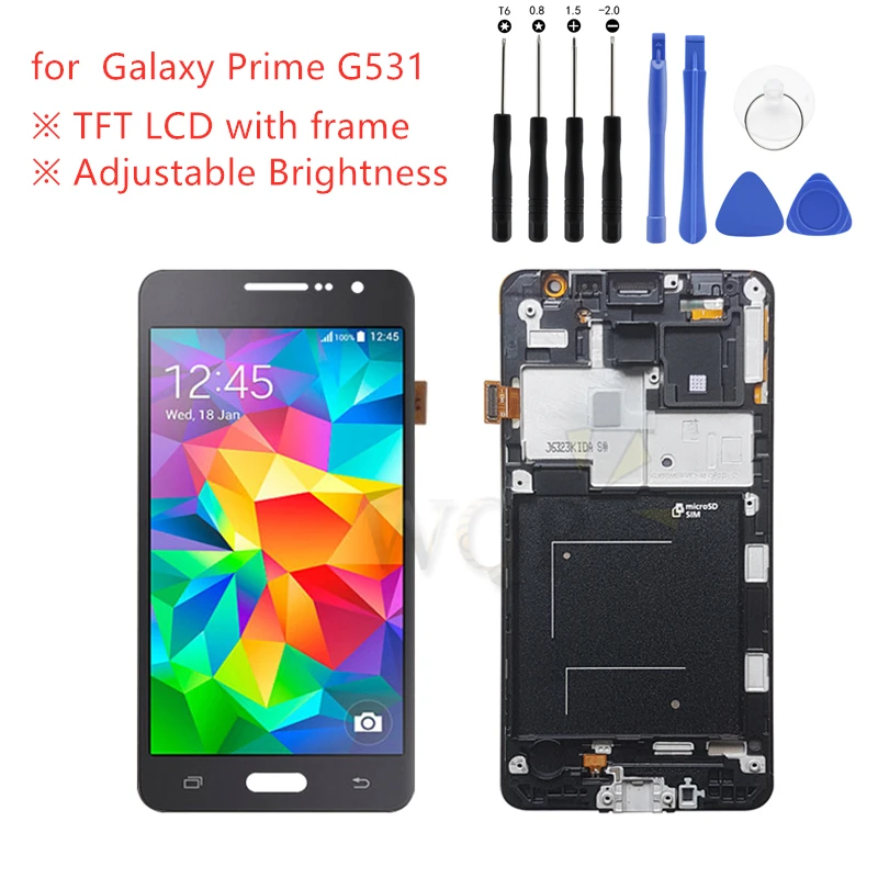 ЖК дисплей для Samsung GALAXY Grand Prime g531f дигитайзер сенсорного экрана в сборе G531H G531 G531FZ с