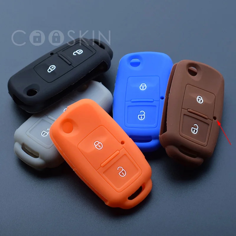 2 Buttons Car Key Silicone Protective Cover Case for VW Amarok Polo Golf MK4 Bora Jetta Altea Seat Skoda 100pcs/lot | Автомобили и