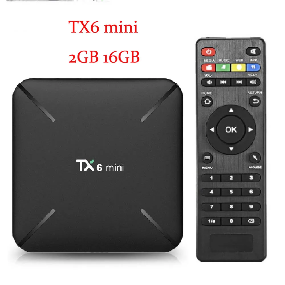 TX6 Allwinner H6 4 ГБ 32 ГБ 4 ГБ 64 ГБ Android 9,0 ТВ приставка поддержка 4K двойной WiFi Youtube Netflix Смарт ТВ приставка PK Tanix TX6 X96mini - Цвет: TX6 mini 2GB 16GB