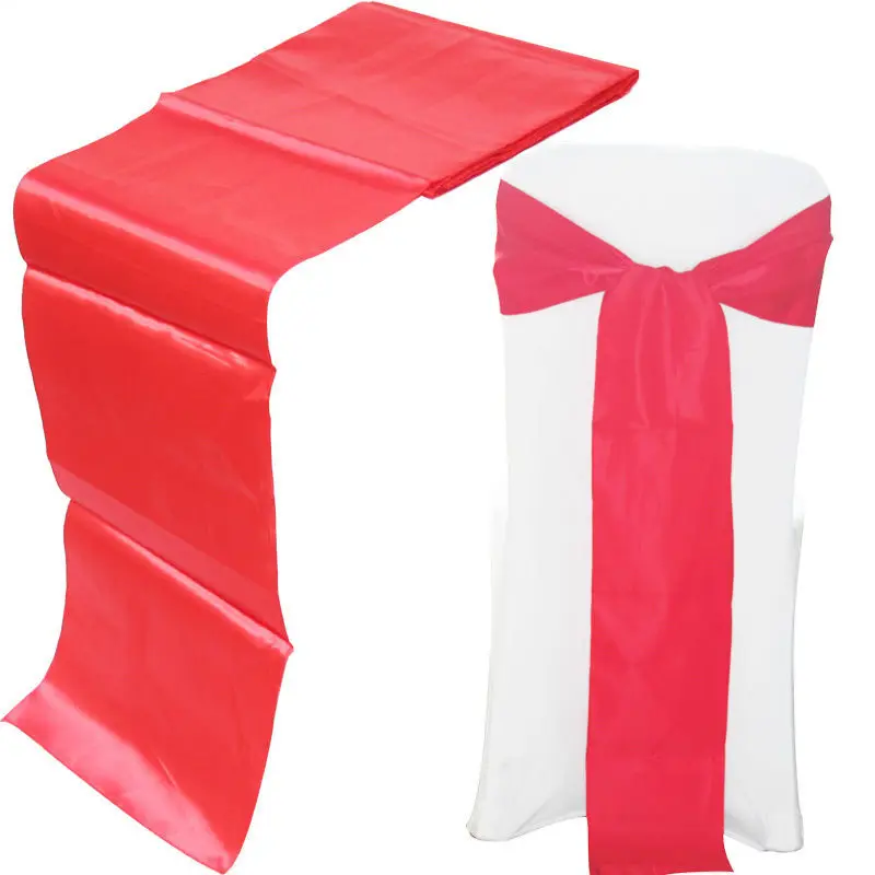 50 атласных стульев с бантом и 5 искусственных украшений для свадебной